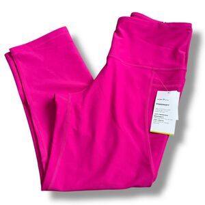 Old Navy Active Powersoft Leggings Women’s Medium Hot Pink Crop High Rise NWT
